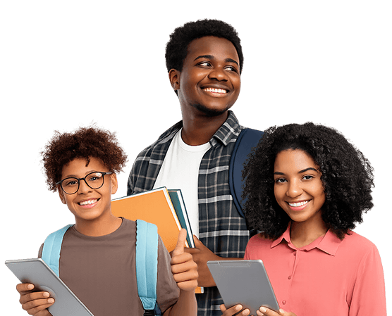 Illustration d'étudiants préparant leurs examens